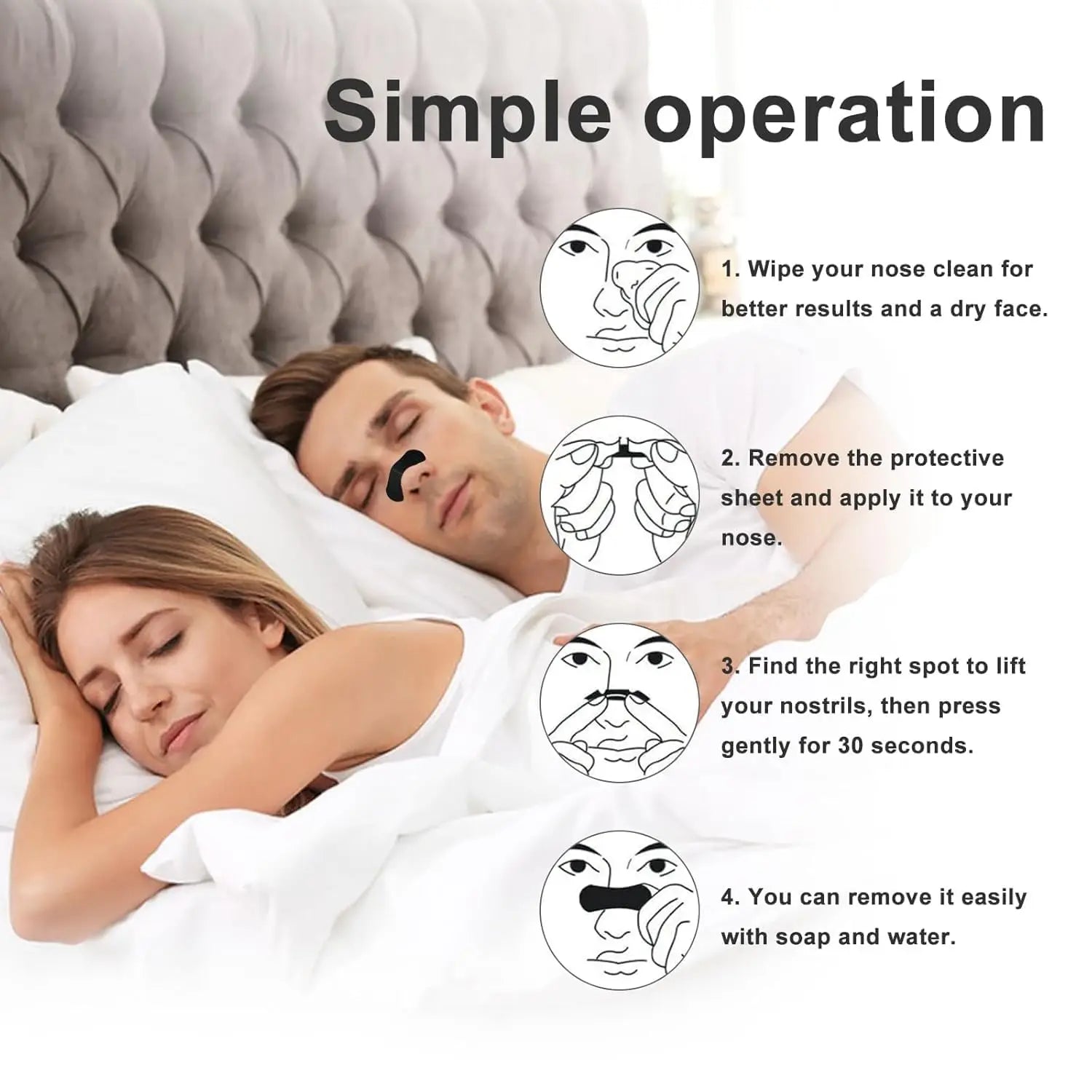 Anti Snoring Nose Strips for Breathing
