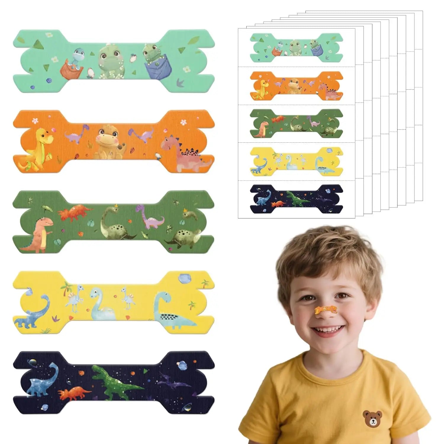 Kids Anti-Snore Nose Strips Colorful