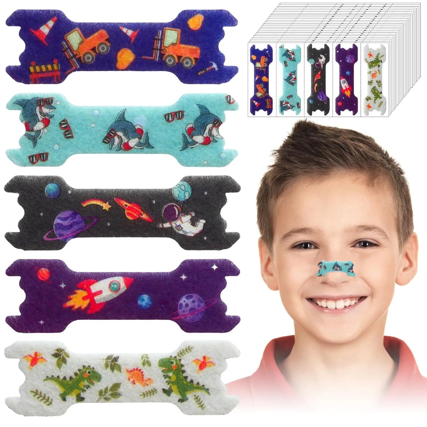 Kids Anti-Snore Nose Strips Colorful