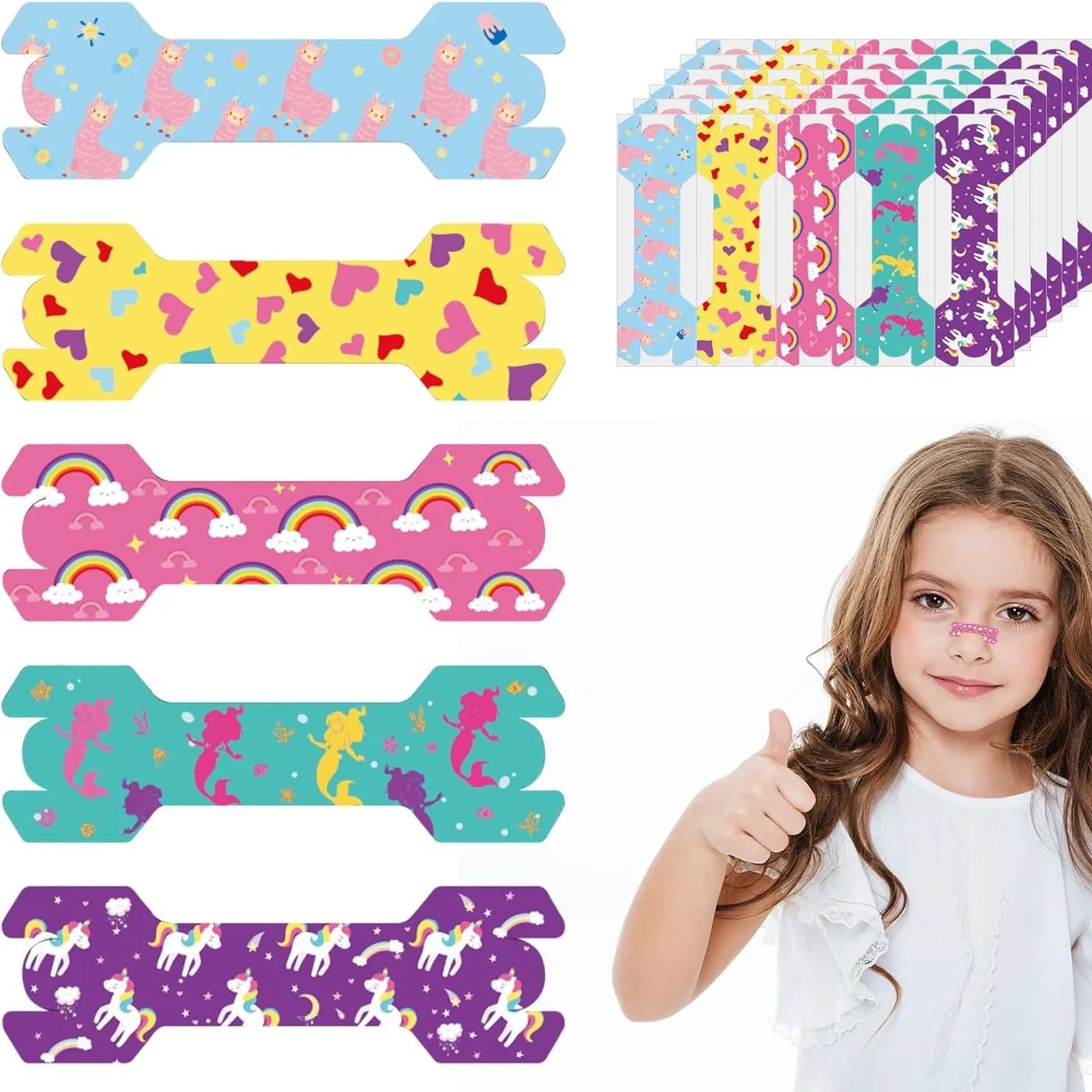 Kids Anti-Snore Nose Strips Colorful