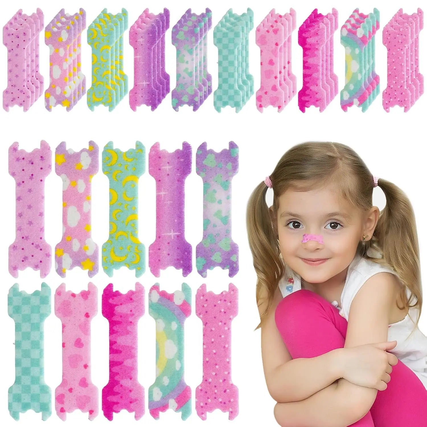 Kids Anti-Snore Nose Strips Colorful