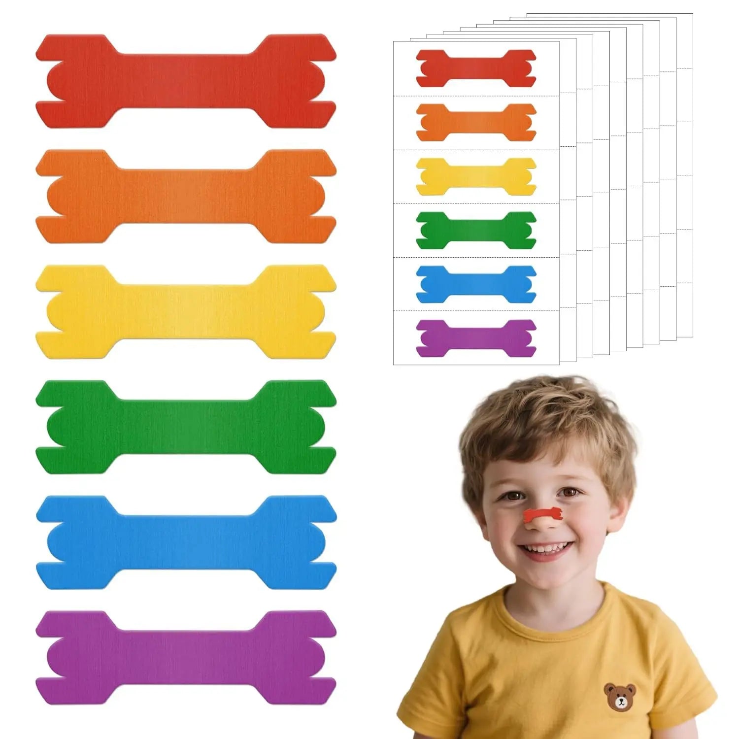 Kids Anti-Snore Nose Strips Colorful
