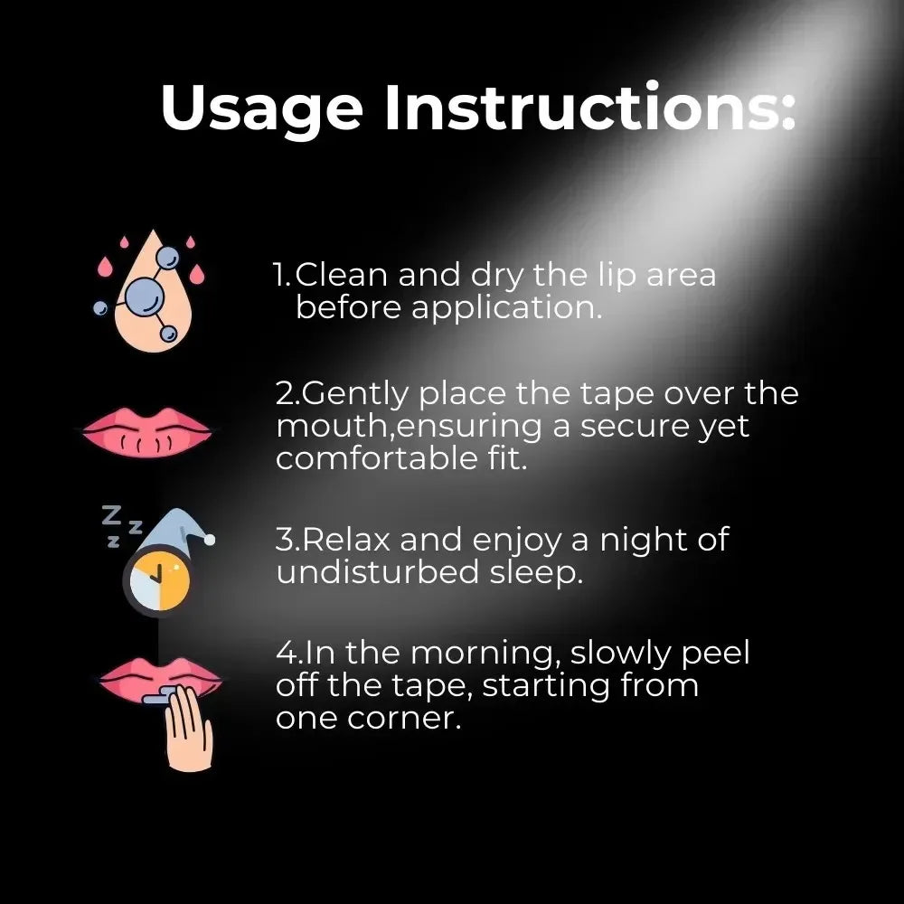 SleepSeal Mouth Tape – Breathe Through Your Nose