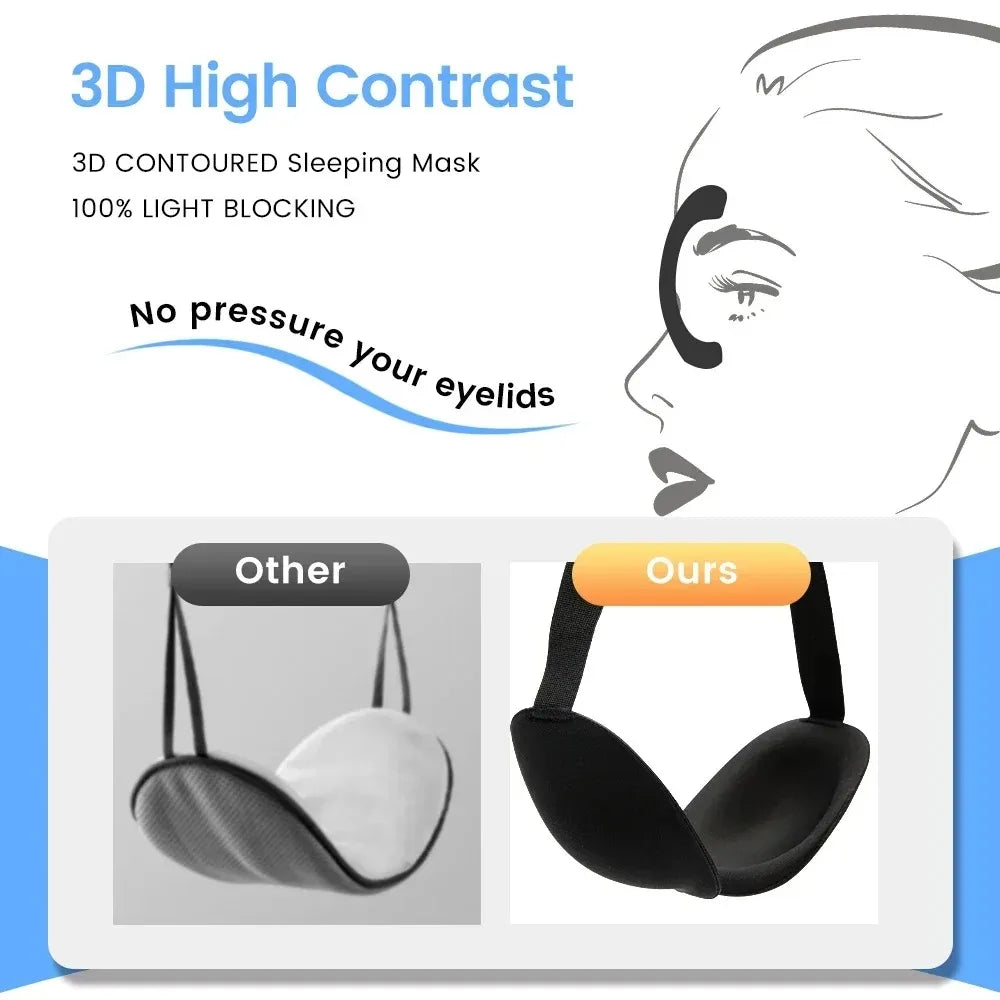 3D Sleep Mask Blindfold Sleeping
