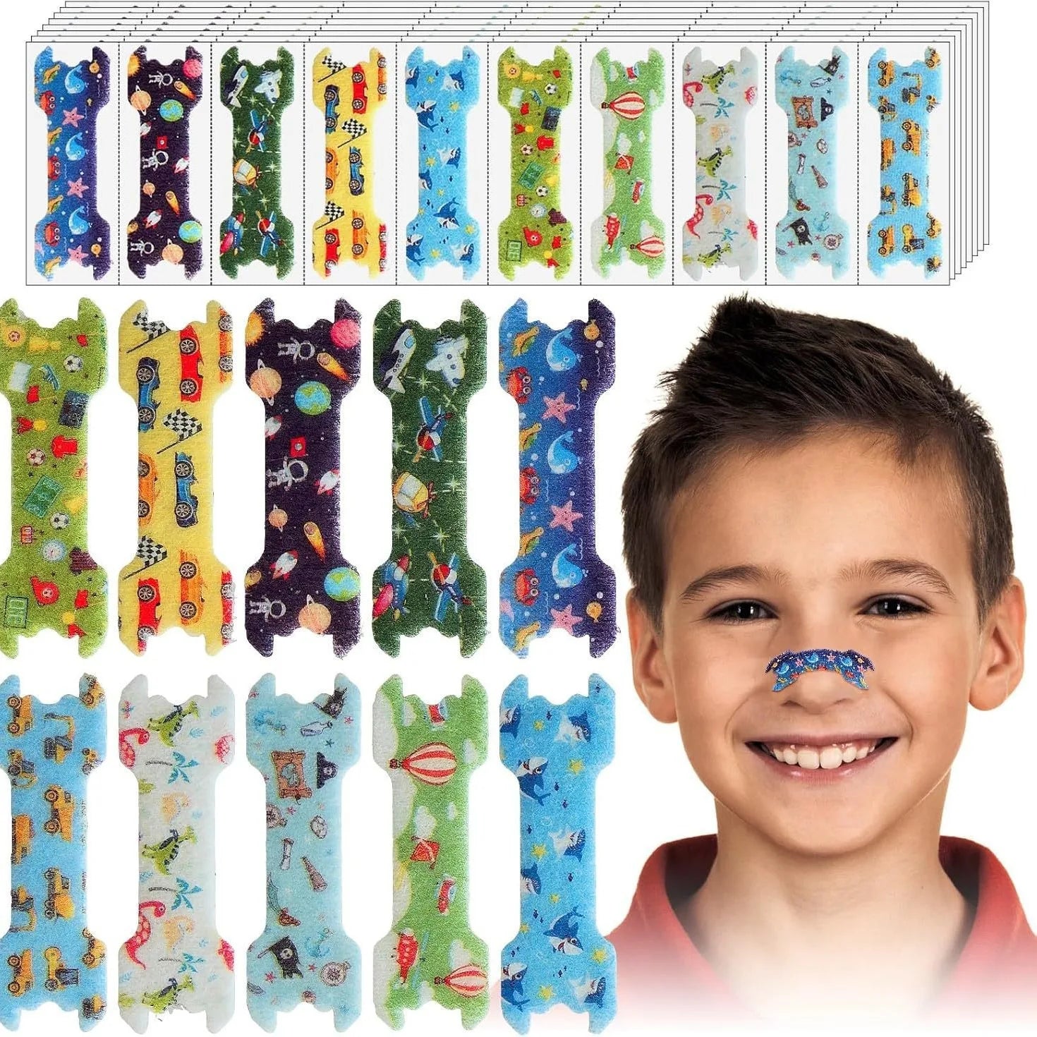 Kids Anti-Snore Nose Strips Colorful