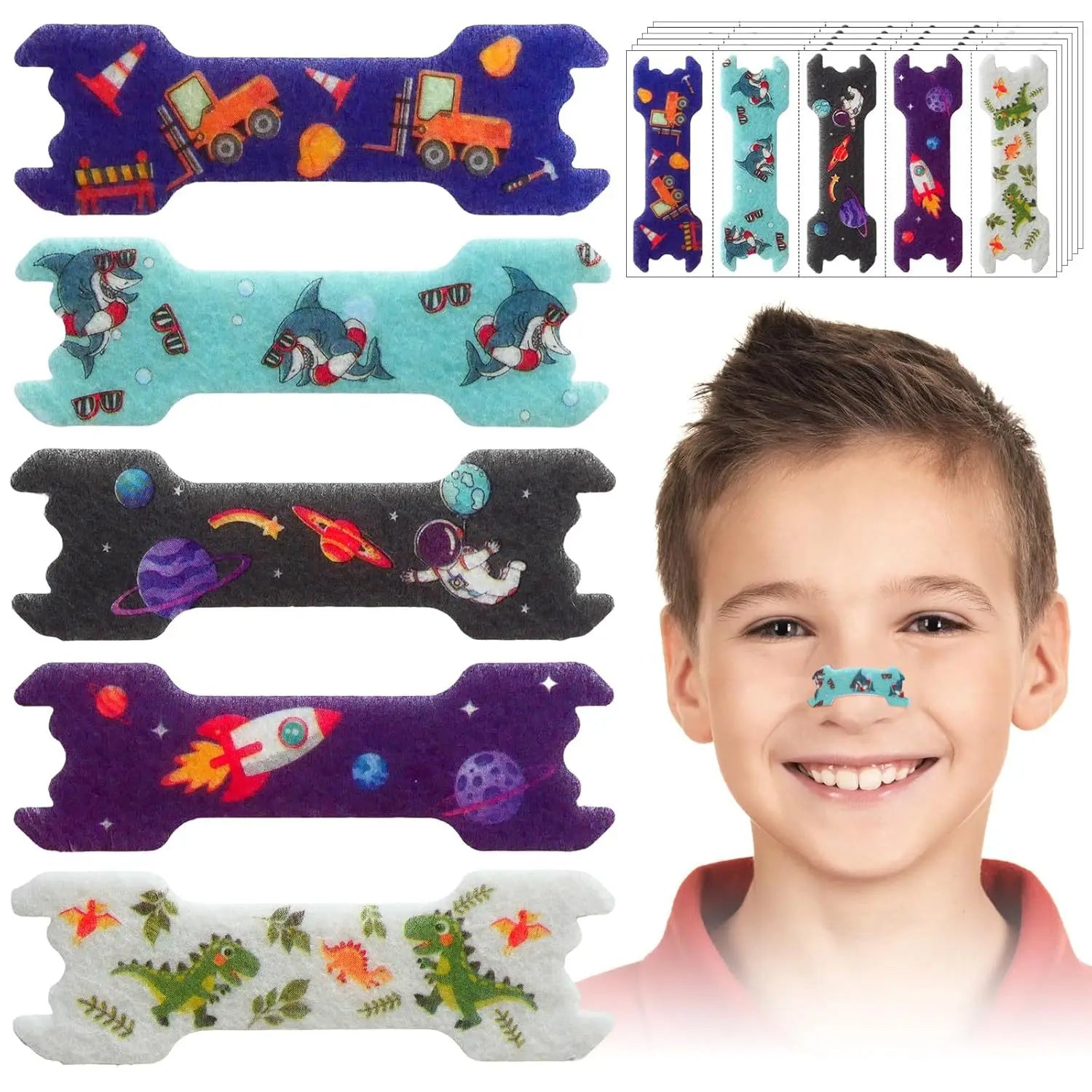 Kids Anti-Snore Nose Strips Colorful