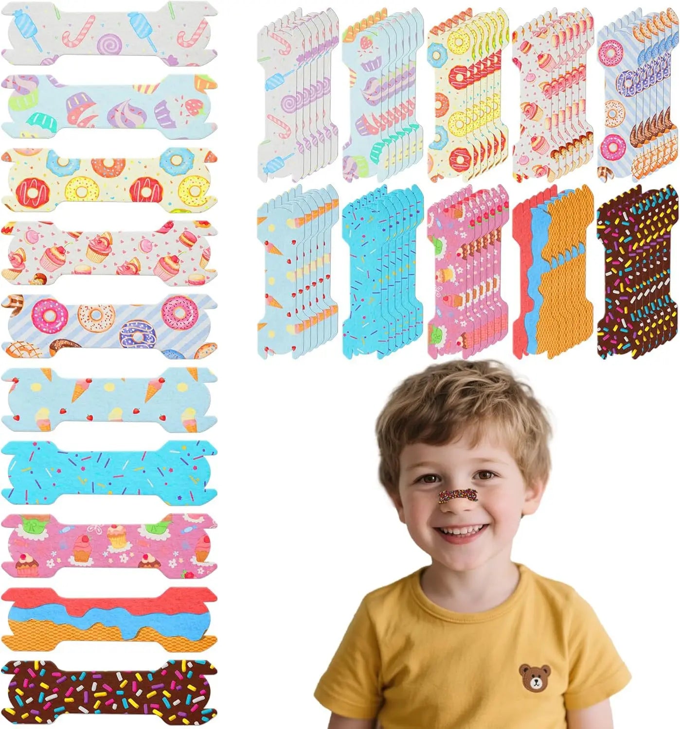 Kids Anti-Snore Nose Strips Colorful